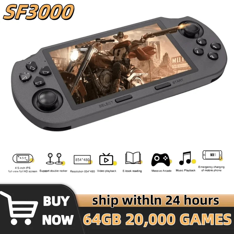 SF3000 Retro Handheld Video Game Console