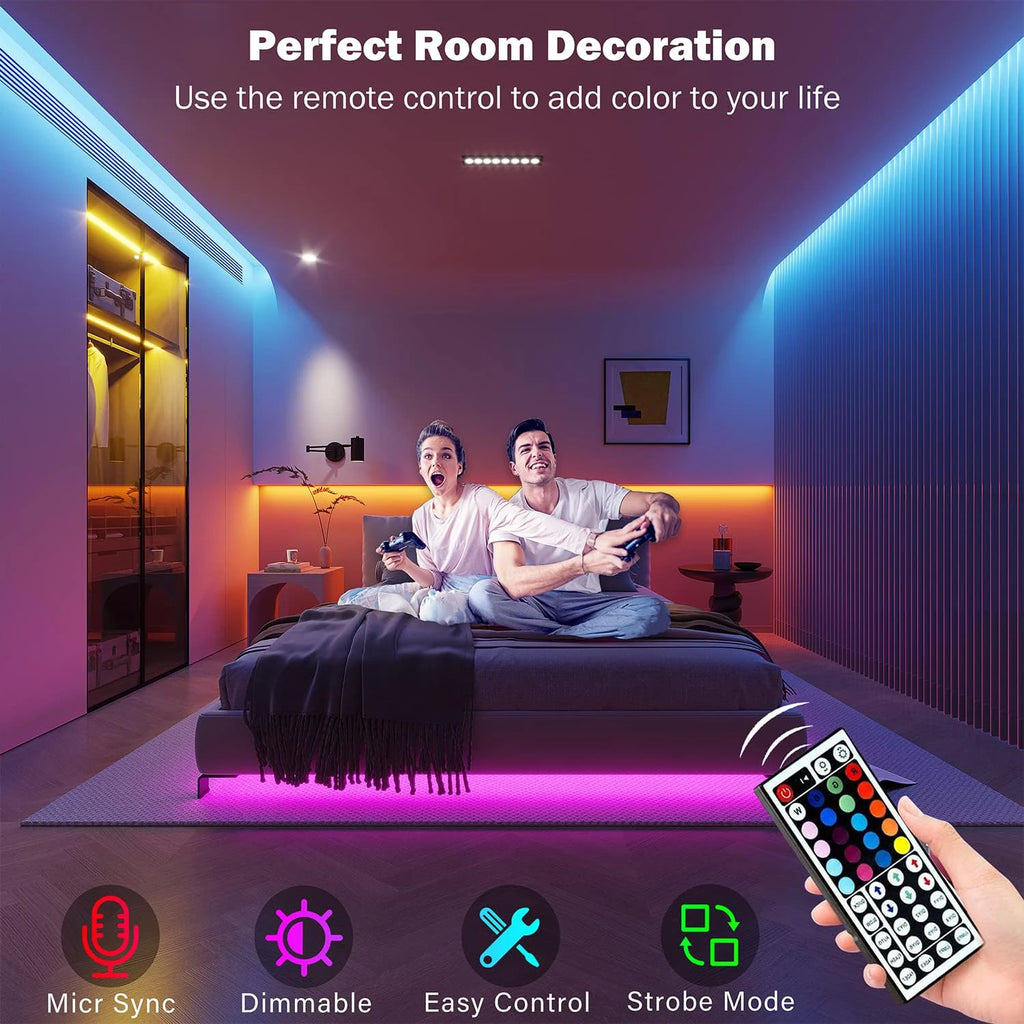 RGB Led Strip Lights from 0.5m to 30m APP Control