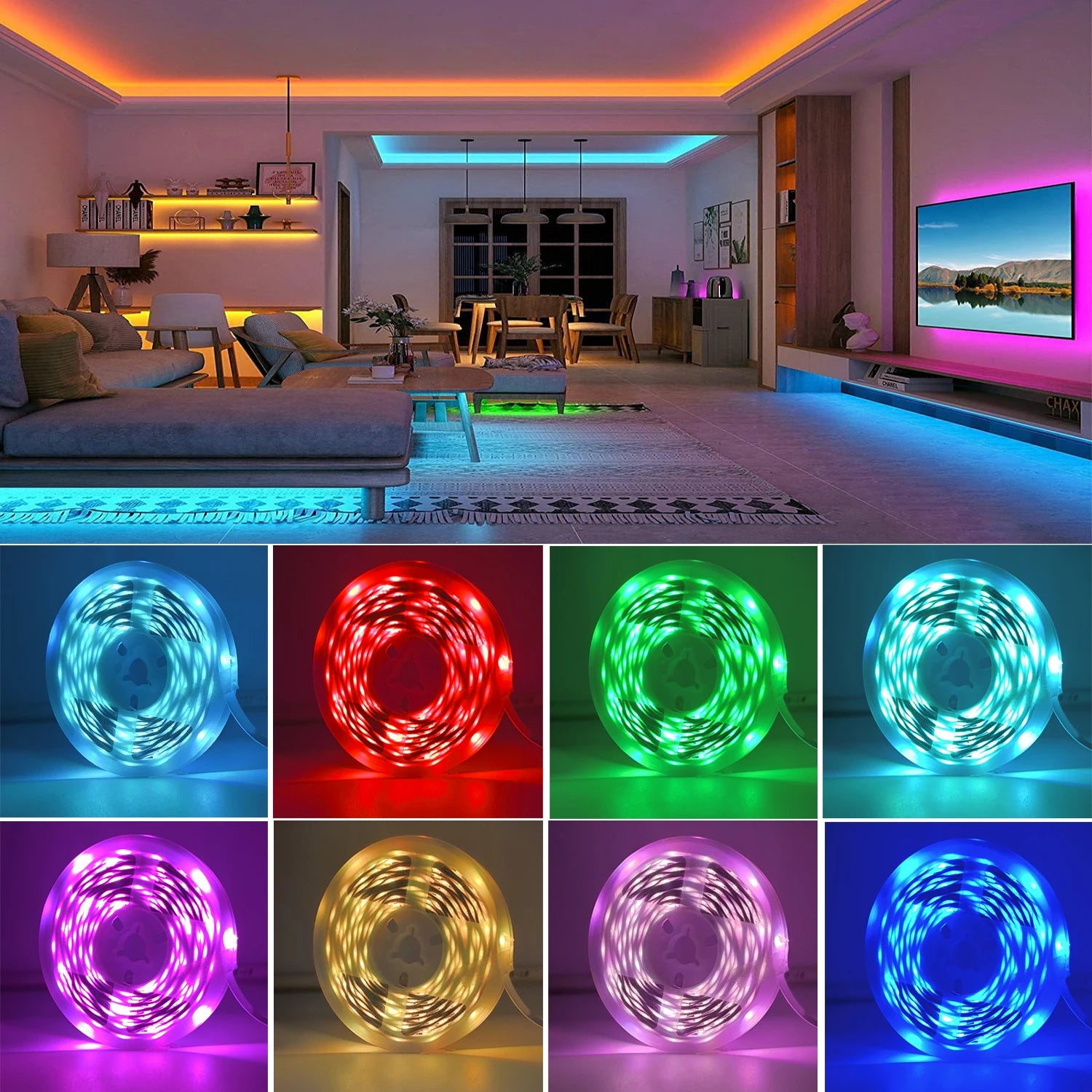 RGB Led Strip Lights from 0.5m to 30m APP Control
